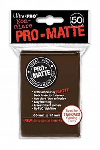 Ultra Pro 84189 - Deck-Schutz Standard Sleeves, Pro-Matte - Non Glare, braun