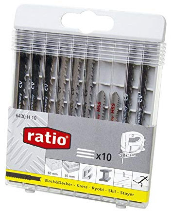 Ratio 6430H10 - Sierra Caladora Ratio Para B&D Juego 10
