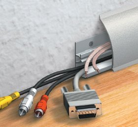 Wolfgang Niedergesess e.K. Kabelkanal Sockelleiste/Fußbodenleiste in 6 Dekoren [ALU, 1.10 m]. Entspricht 8,05 EUR/Meter