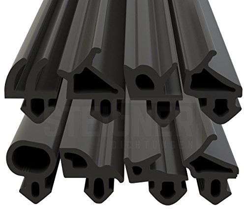 STEIGNER Fensterdichtung Gummidichtung Profildichtung aus TPE, 1m, SFD13