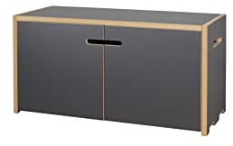 Tojo Hochstapler | modulares Regalsystem Verschiedene Module für Wandregal/Bücherregal/CD Regal | MDF Regal (anthrazit, Grundmodul mit Türen)