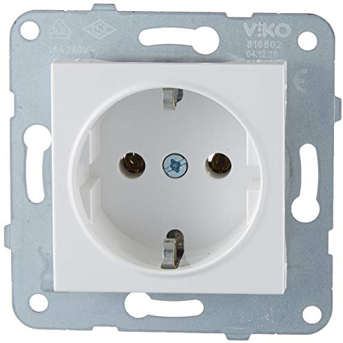 DIFA Pack 3790967008 VİKO Karre-Meridian weiß Kugelsteckdose Mechanismus Steckdosen, Unspezifisch
