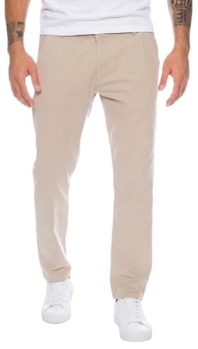 Rock Creek Chino Hose Herren Slim Fit Stoffhose Businesshose RC-390 | Elegante Chinohose für Herren mit schmalem Schnitt, klassische Stoffhose und Freizeithose für Büro, Alltag und Freizeit