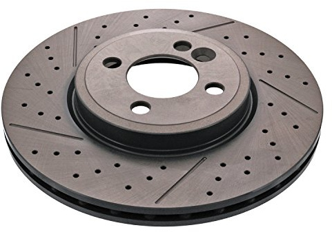 febi bilstein 43954 Brake Disc Set (2 Brake Disc) front, perforated / internally ventilated, No. of Holes 4