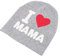 Zerodis Unisex Baumwolle Babymütze Beanie Hut Warm gestrickte Mütze Weiche Strickmütze Mädchen I Love Mama süße Mütze für Kleinkind Baby Mädchen von 0 bis 2.5 ich Liebe