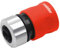 Meister Schlauchverbinder 12,7 mm (1/2 Zoll) - Aus Aluminium - Mit Soft-Touch-Oberfläche - Wasserdicht / Steckverbinder / Schlauchanschluss / Schlauchkupplung für Hahnanschluss / 9924830, Grau / Grün