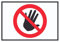 HB-Druck Bitte Nicht anfassen Symbol Schild A4 (210x297mm)