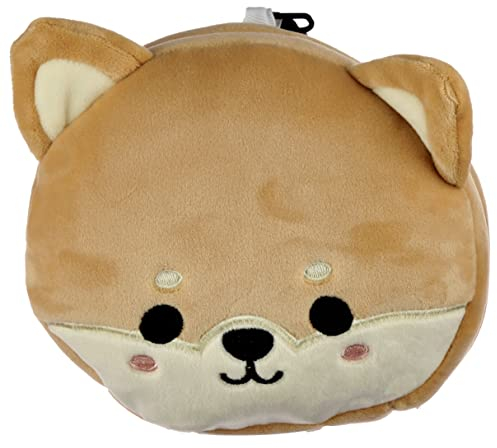 Shiba Inu Dog Relaxeazzz Plush Round Travel Pillow & Eye Mask Set CUSH230