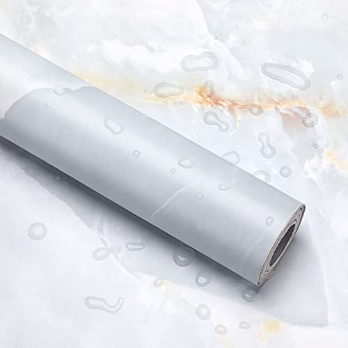 61 x 500 cm Marmor Möbelfolie Selbstklebende Folie PVC Wasserdicht Marmorfolie Granit küchenfolie DIY Dekofolie Tapete für Schlafzimmer Küche Schrank Tisch, Typ C