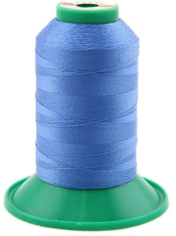 NTS Nähtechnik 1000m Nähgarn, Ledergarn 60, Farbauswahl, Filament Garn für Leder (Hellblau)