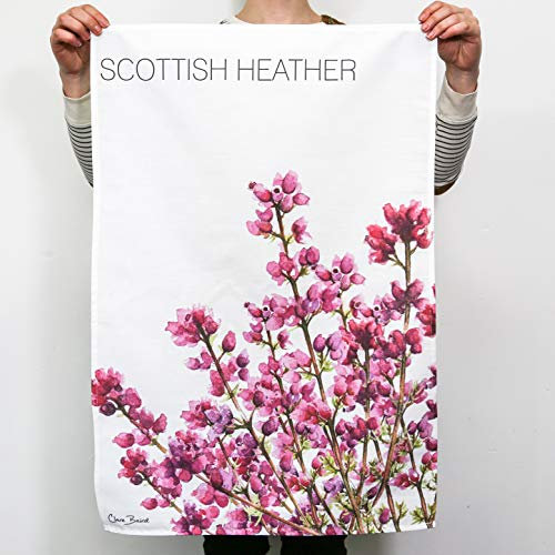 Clare Baird Scottish Highland Heather Tea Towel