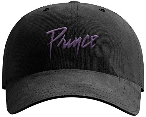 Prince Unisex Logo Black Hat Baseball Cap, schwarz, Einheitsgröße