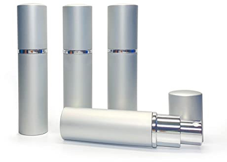 ZbFwmx 20 Pack Set 10ML Protable Refill Bulk Atomizer Spray Travel Perfume Bottle Hydrating Empty Bottle (20Pack Metal)