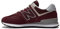 New Balance 574v3, Sneaker, Herren, Burgund, 37.5 EU