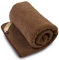 Wolldecke Schurwolldecke, Gewichtsdecke, Beschwerte Decke aus 100% Merino (Brown, 220 x 200)