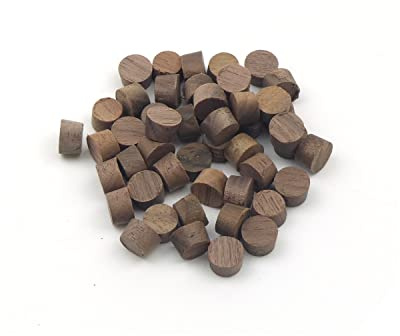 10mm Walnut Flat Head Cross Grain Plug - Pack of 50