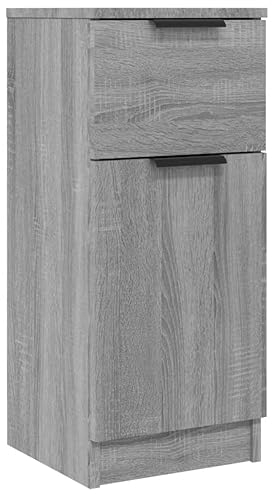 vidaXL Sideboard Kommode Anrichte Schrank Beistellschrank Mehrzweckschrank Standschrank Wohnzimmer Flur Grau Sonoma 30x30x70cm Holzwerkstoff