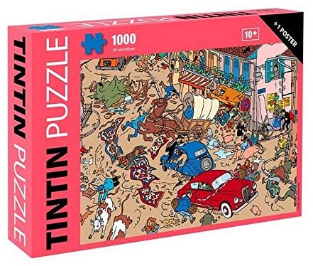 Puzzle Tintin, Unfall auf dem Platz + Poster 67 x 48 cm 81554 (2022)