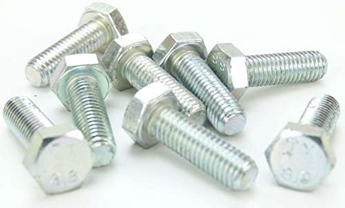 50 Stück Maschinenschrauben M8 x 25 Sechskantschrauben Vollgewinde galv. verzinkt 8.8 DIN 933 ISO 4017