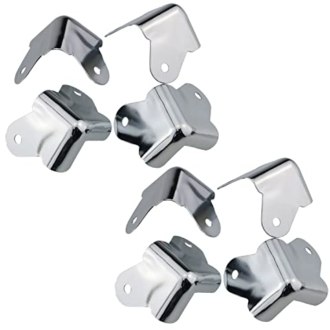 YHXiXi 8 x Winkel-Eckenschutz, Lautsprecherschrank, Eckenschutz, abgerundete Metalleckenschutz, für Verstärker, Lautsprecher, Schrank, Eckenschutz, Zubehör, Werkzeug