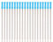 Kugelschreibermine, 11,6 cm, Kugelschreibermine, Büro, Schreibwaren, Geschenk, Stiftauswahl, Blau / Schwarz, 20 Stück, 11,6 cm, Blau, 20 Stück