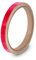 DasWas Selbstklebende Zierstreifen für Auto, Boot, Motorrad, Deko | Wetterfeste Dekorstreifen | Zierleiste 10mm x 10m | Klebestreifen Metallic Glanz RUBIN ROT