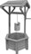 AAMEN Wooden Wishing Wells for Outdoors with Hanging Bucket for Garden, Large Plant Pots Outdoor Garden Ornaments Outdoor-Wishing Well Planter Patio Garden Outdoor Home Décor (Grey)