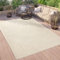 Paco Home Outdoor Teppich Wetterfest Balkon Küche Wohnzimmer Orientalisches Muster Vintage Optik Einfarbig 3D Modern, Grösse:160x220 cm, Farbe:Creme