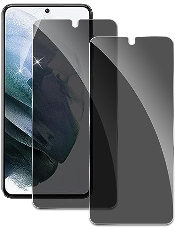 2 Stück Sichtschutz Schutzfolie für Samsung Galaxy S21, Anti-Spy Folie Privacy Schutzglas Schutzfolie, Panzer Schutz Glas Folie, Anti-Spion, Anti-Kratzen Displayschutzfolie, 9H Härte