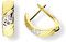 EDLE 585 Gold CREOLEN, 585 Gelb-Weißgold, GOLDOHRRINGE, 14 Karat, BICOLOR !!!