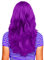 Hatstar Sexy Damen Langhaar Perücke | Frauen Wig lockig - gewellt | Accessoire für Fasching, Karneval und Motto Party (lila)