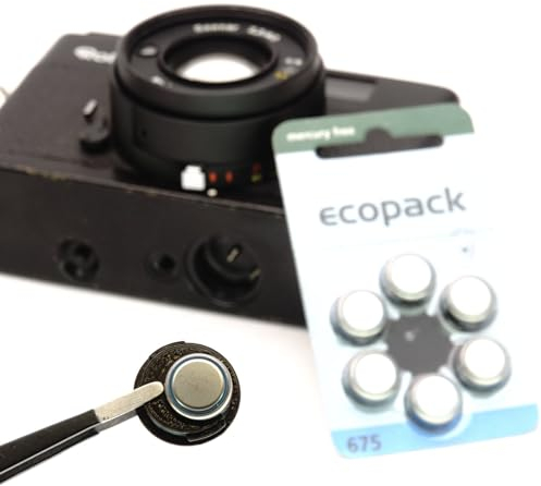 Ausgeknipst Batteriefachdeckel mit integeriertem PX625 Adapter + 6X Battery für Rollei XF 35