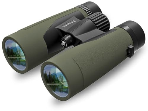 PURSUAL 10x42 Compact Binoculars for Adults High Power for Bird Watching, Hiking, Hunting, Concerts, Travel & Outdoor Adventures. Lightweight & Waterproof providing Crisp, Clear & Bright Images