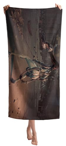 XYOK Stellar Blade Strandtuch 140x70cm Mikrofaser Badetuch Spielfans Groß Badetuch Junge Mädchen Geschenke Duschtücher Kinder Jugendliche Strandhandtuch (Fanartikel)