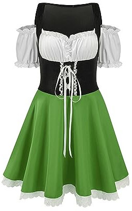 Sale Angebote Dirndl Damen Midi Trachtenkleid Trachtenmode Dirndl Aktion Kleid für Oktoberfest Besondere Anlässe, Oktoberfest Deko Dirndl Schuhe Damen Muttertagsgeschenk