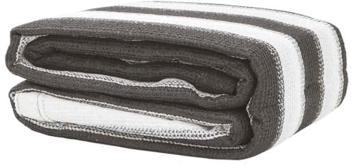 vidaXL Tent Carpet in Anthracite/White - 300x500 cm HDPE Weather-Resistant Breathable Tarp/Camping Mat for Tent, Patio, Awning