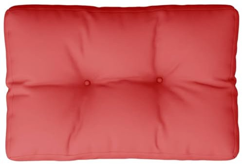 vidaXL Coussin de Palette Rouge 50x40x12 cm Tissu
