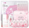 Shefave Sakura Beauty Geschenksets, Skincare Set mit Reiniger, Toner, Lotion, Creme, Serum, Schlammmaske, Schlafmaske, Maske, Teenager Mädchen Geschenke, Eeisegröße Gesichtspflege, 8-tlg