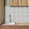AREDE 32 x Feuilles Mural Stickers Carrelage 2D Imperméables Carreau de Ciment Adhesif, Autocollants Carreaux Dosseret pour Cuisine, Salle de Bain la Décoration à la Maison / 15 x 15 cm / T1061