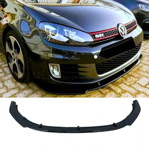 For Auto Perfectionists UK Front Boot Spoiler Body Kit Compatible With VW Golf MK6 GTD GTI 2008-2013 ABS Gloss Black
