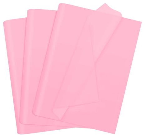 100 fogli di carta velina rosa, 35 x 50 cm carta velina da regalo per Natale riempitivo fiore arte artigianato fai da te compleanno regalo di nozze decorazione