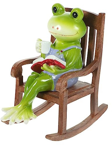 Sosoport Harz Frosch Statue Miniatur Frosch Figuren Garten Dekoration Bonsai Pflanzendekoration Tischdeko Mooslandschaftsdeko Gartentiere Ornamente