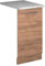 Vicco Geschirrspülblende Fame-Line, Geschirrspüler Fronttür, Goldkraft Eiche, 45 cm, AP Marmor