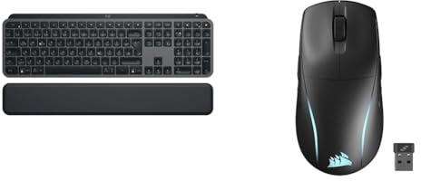 Logitech MX Keys S & Corsair M75 Wireless RGB Souris de Jeu