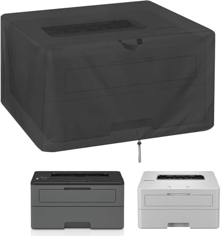 Fenghome Wasserdichter Universal-Druckerstaubschutz für Brother HL-L2350DW / HL-L2375DW / HL-L2400DW / HL-L2865DW Abdeckung für Drucker - 38 x 38 x 19 cm (schwarz)
