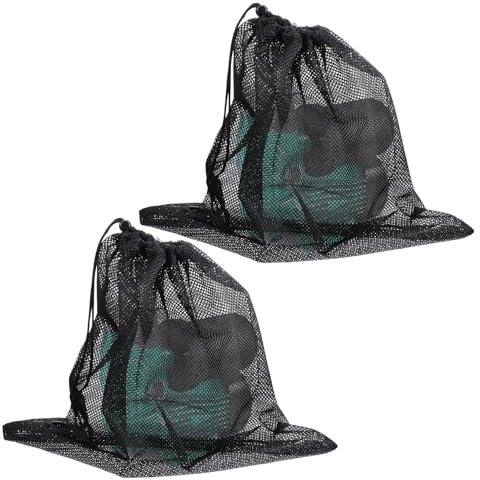 KALIONE Pond Pump Filter Bag 17.7 x 17.7 Black Large Pond-Pump Mesh Bag Filters with Drawstring for Outdoor Water Ponds Filters, Water Filter Pump, Garden, Outdoor Ponds, Swimming Pool