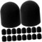 SHINEOFI Lot de 20 Pointes De Stylet Fines pour Écran Tactile Pointes De Rechange en Caoutchouc Noir