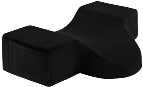 Yaztauho Peitschenverlängerungskissen, Wimpern Kissen für Wimpernverlängerungen, Wimperntransplantationskissen, Foam-Wimpernkissen mit Taschen, Schwarz