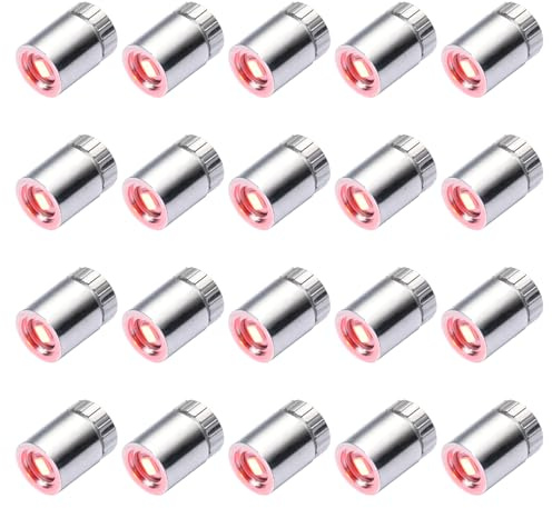 Pumwoy 20 Mini LED Licht, Miniatur Lichter Kleine LED Lichter, Geeignet zum Dekorieren von Puppenhäusern, Micro LED Licht Mini LED Lichter für Puppenhäuser, Kunsthandwerk (Rotlicht)