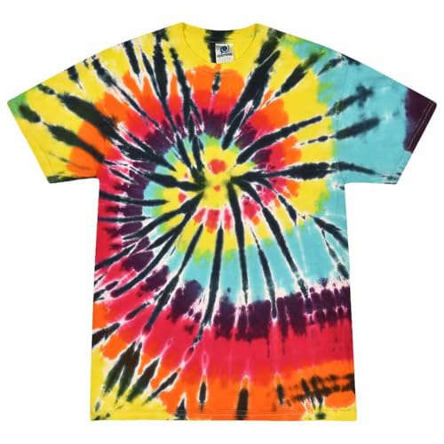 Unisex Batik Hippie T-Shirt – 100% Baumwolle, Unique Designs, Größen S-5XL | Festival Outfit | 45+ Handgefärbt Designs | Batik T-Shirt | Tie Dye buntes Hippie Shirt | Damen Herren Kleidung | Yoga sommer